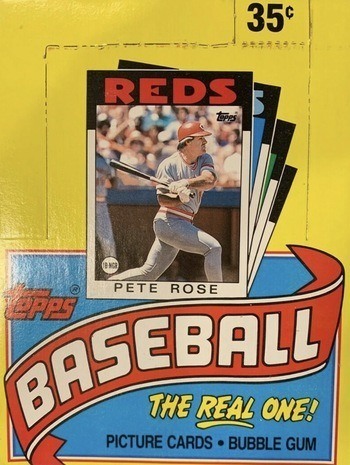 Unopened Box of 1986 Topps Baseball Cards