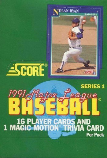 Unopened Box of 1991 Score Baseball Cards