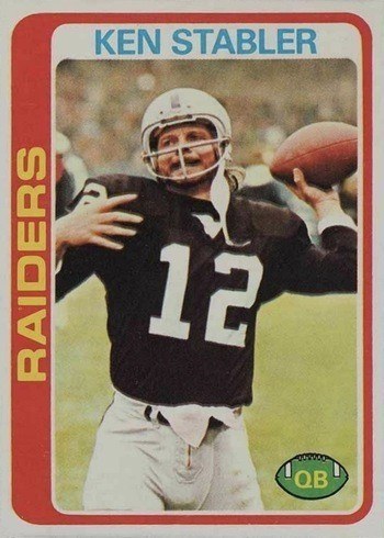 1978 Topps #365 Ken Stabler Football Card