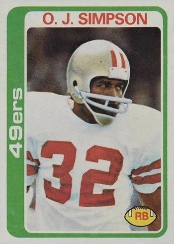 1978 Topps #400 OJ Simpson Football Card