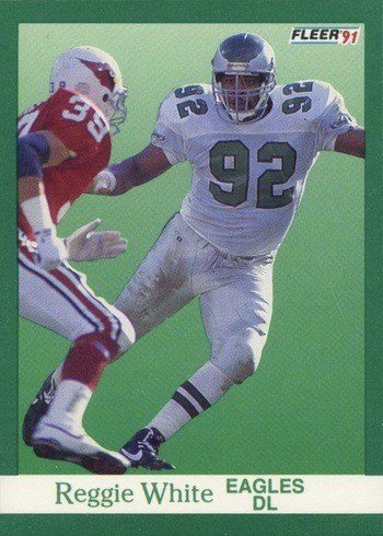 1991 Fleer #336 Reggie White Football Card 1991 Fleer #336 Reggie White Football Card
