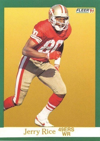 1991 Fleer #363 Jerry Rice Football Card