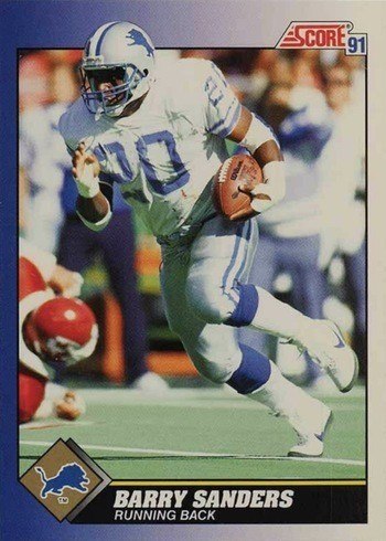 1991 Score #20 Barry Sanders Football Card