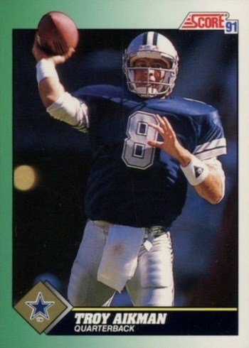 1991 Score #225 Troy Aikman Football Card 1991 Score #225 Troy Aikman Football Card
