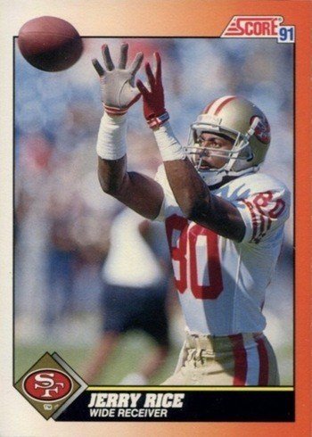 1991 Score #380 Jerry Rice Football Card