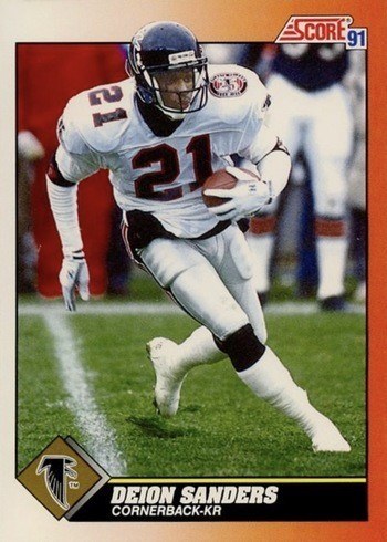 1991 Score #395 Deion Sanders Football Card 1991 Score #395 Deion Sanders Football Card