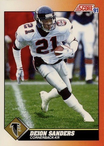 1991 Score #395 Deion Sanders Football Card