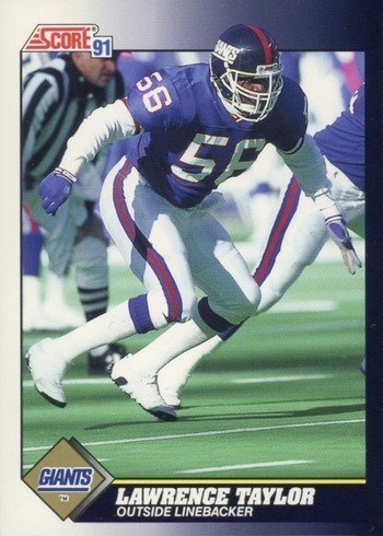 1991 Score #529 Lawrence Taylor Football Card