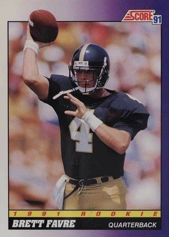 1991 Score #611 Brett Favre Rookie Card