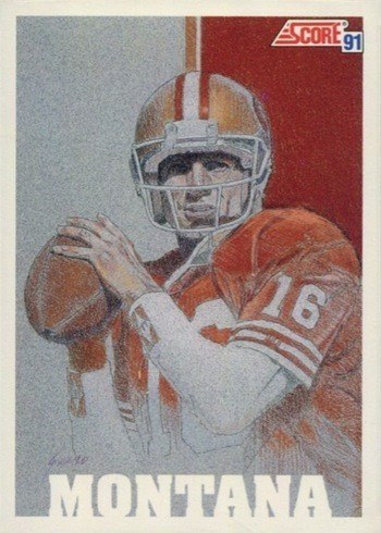 1991 Score #620 Joe Montana Football Card 1991 Score #620 Joe Montana Football Card