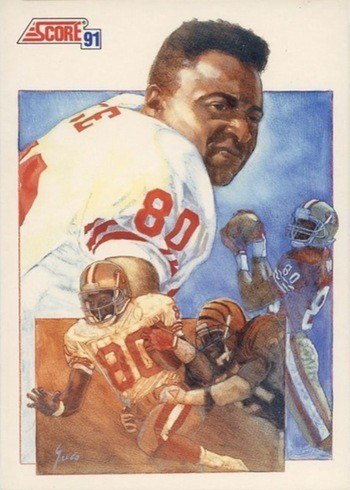 1991 Score #665 Jerry Rice Football Card 1991 Score #665 Jerry Rice Football Card