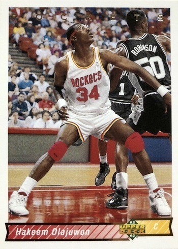 1992 Upper Deck #136 Hakeem Olajuwon Basketball Card