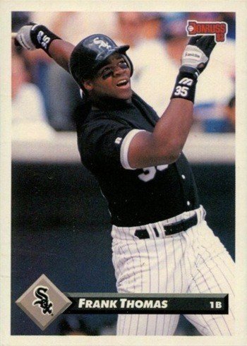 1993 Donruss #7 Frank Thomas Baseball Card 1993 Donruss #7 Frank Thomas Baseball Card