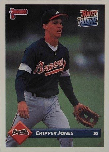 1993 Donruss #721 Chipper Jones Rookie Card