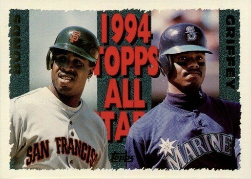 1995 Topps #388 Ken Griffey Jr. and Barry Bonds Baseball Card