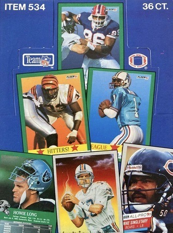 Unopened Box of 1991 Fleer Football Cards