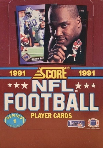 Unopened Box of 1991 Score Football Cards