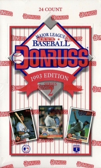Unopened Box of 1993 Donruss Baseball Cards Unopened Box of 1993 Donruss Baseball Cards