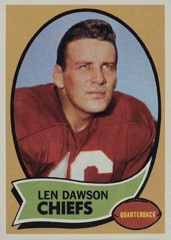 1970 Topps #1 Len Dawson Football Card 1970 Topps #1 Len Dawson Football Card