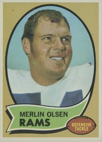1970 Topps #237 Merlin Olsen Football Card