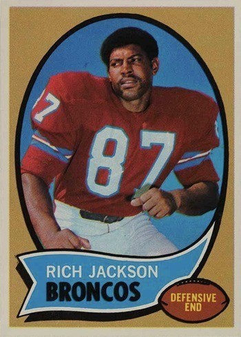 1970 Topps #95 Rich Jackson Football Card