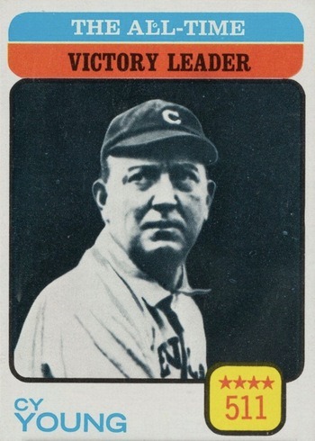 1973 Topps #477 All Time Victory Leader Cy Young Baseball Card