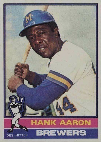 1976 Topps #550 Hank Aaron Baseball Card