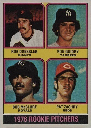1976 Topps #599 Ron Guidry Rookie Card 1976 Topps #599 Ron Guidry Rookie Card