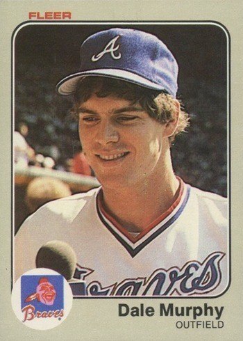 1983 Fleer #142 Dale Murphy Baseball Card 1983 Fleer #142 Dale Murphy Baseball Card