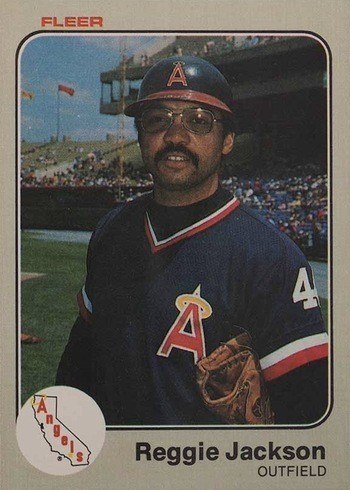 1983 Fleer #93 Reggie Jackson Baseball Card 1983 Fleer #93 Reggie Jackson Baseball Card