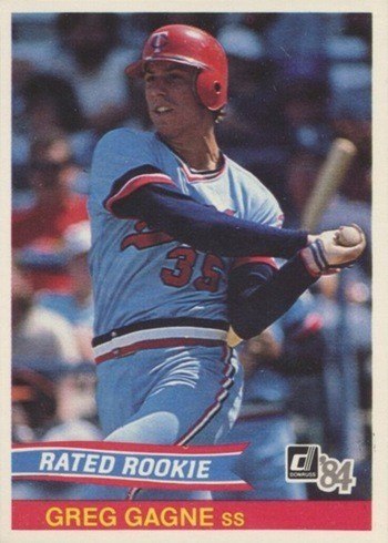 1984 Donruss #39 Greg Gagne Rated Rookie Card 1984 Donruss #39 Greg Gagne Rated Rookie Card