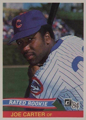 1984 Donruss #41 Joe Carter Rated Rookie Card