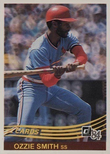 1984 Donruss #59 Ozzie Smith Baseball Card 1984 Donruss #59 Ozzie Smith Baseball Card