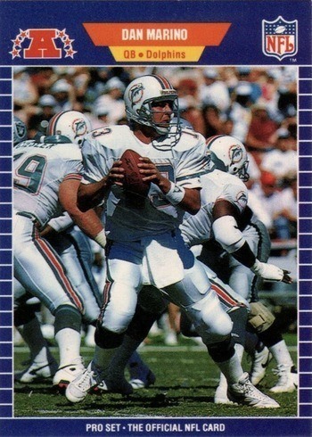1989 Pro Set #220 Dan Marino Football Card 1989 Pro Set #220 Dan Marino Football Card