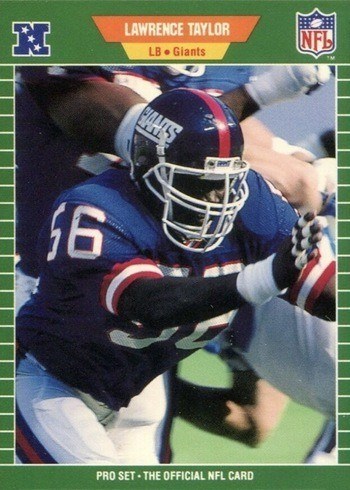 1989 Pro Set #292 Lawrence Taylor Football Card 1989 Pro Set #292 Lawrence Taylor Football Card