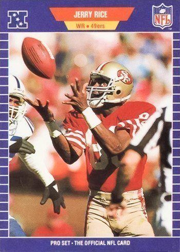 1989 Pro Set #383 Jerry Rice Football Card