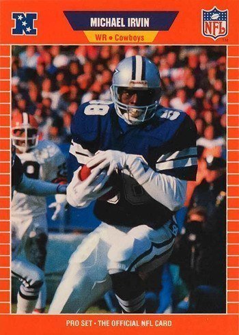 1989 Pro Set #89 Michael Irvin Rookie Card