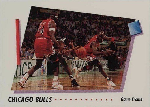 1991 SkyBox #408 Michael Jordan Game Frame Basketball Card