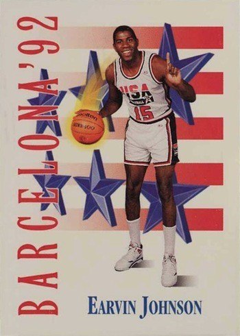 1991 SkyBox #533 Magic Johnson Team USA Basketball Card