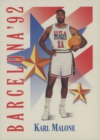 1991 SkyBox #535 Karl Malone Team USA Basketball Card