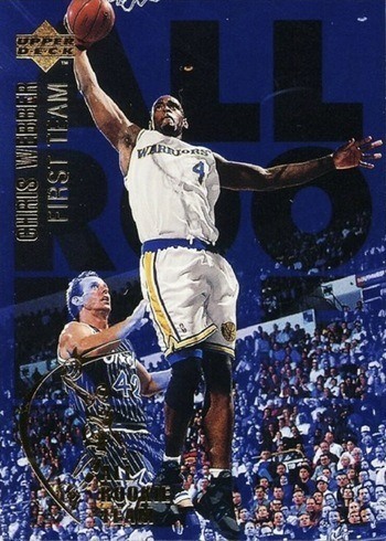 1994 Upper Deck #1 Chris Webber All Rookie Team Basketball Card