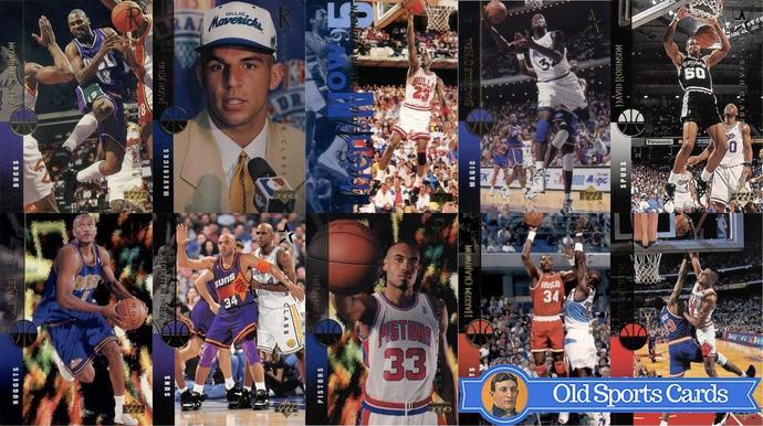 1995 NBA Hoops Skybox Magic’s All Rookie Team Grant Hill Rookie Card
