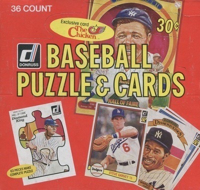 1982 Donruss Baseball---Babe Ruth Puzzle---Complete 1-63---21 Uncut Panels--NrMt 