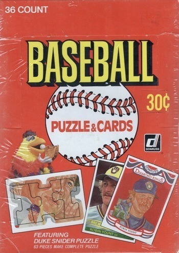 Unopened Box of 1984 Donruss Baseball Cards Unopened Box of 1984 Donruss Baseball Cards