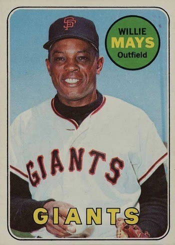 1969 Topps #190 Willie Mays Baseball Card 1969 Topps #190 Willie Mays Baseball Card