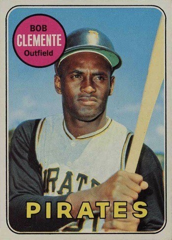 1969 Topps #50 Roberto Clemente Baseball Card 1969 Topps #50 Roberto Clemente Baseball Card