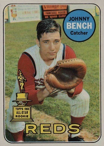 1969 Topps #95 Johnny Bench All-Star Rookie Card