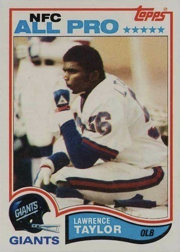 1982 Topps #443 Lawrence Taylor Rookie Card