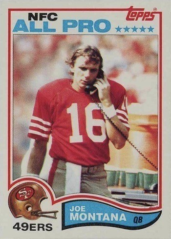 1982 Topps #488 Joe Montana Football Card