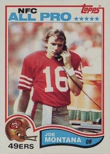 1982 Topps #488 Joe Montana Football Card 1982 Topps #488 Joe Montana Football Card